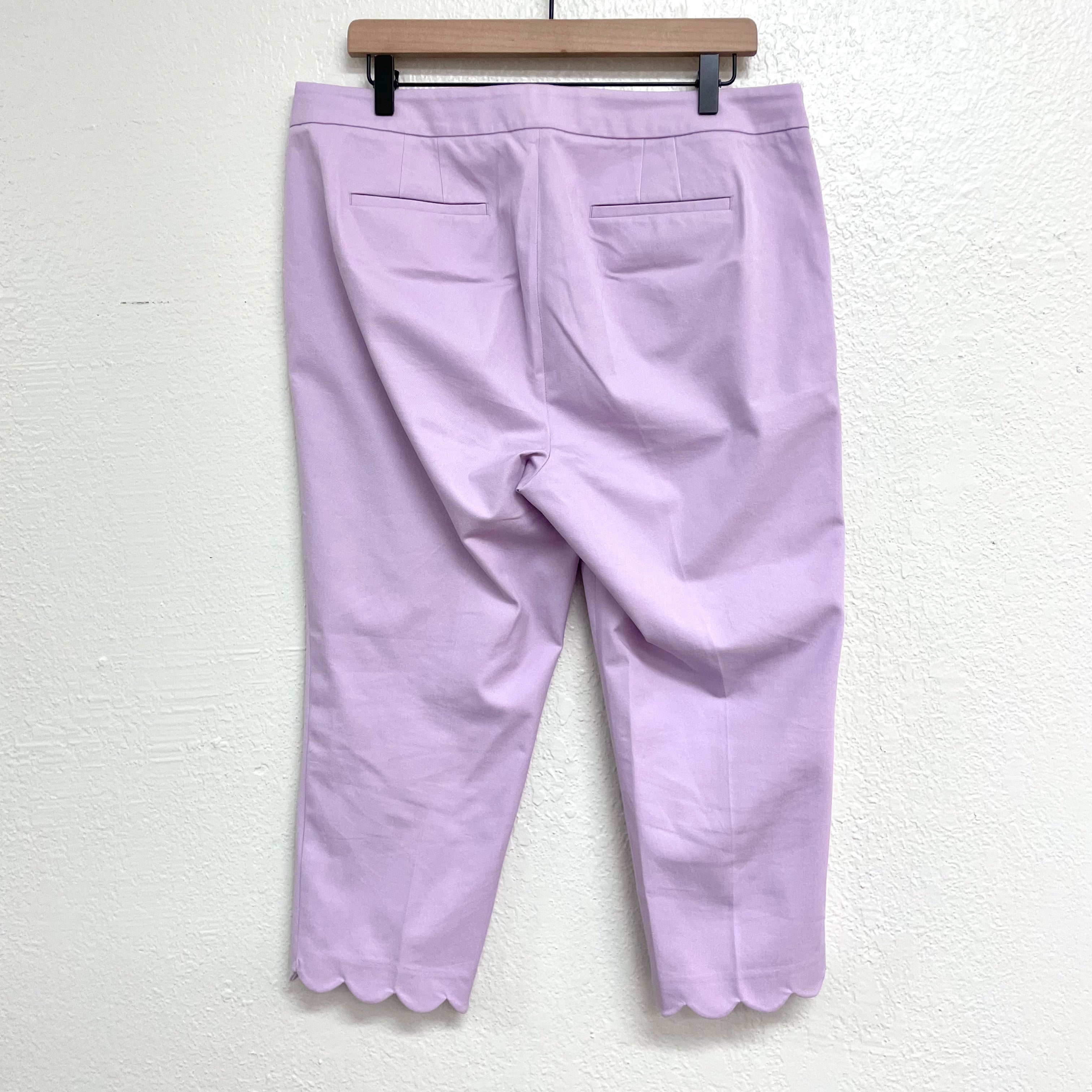 Scalloped Crop Pants