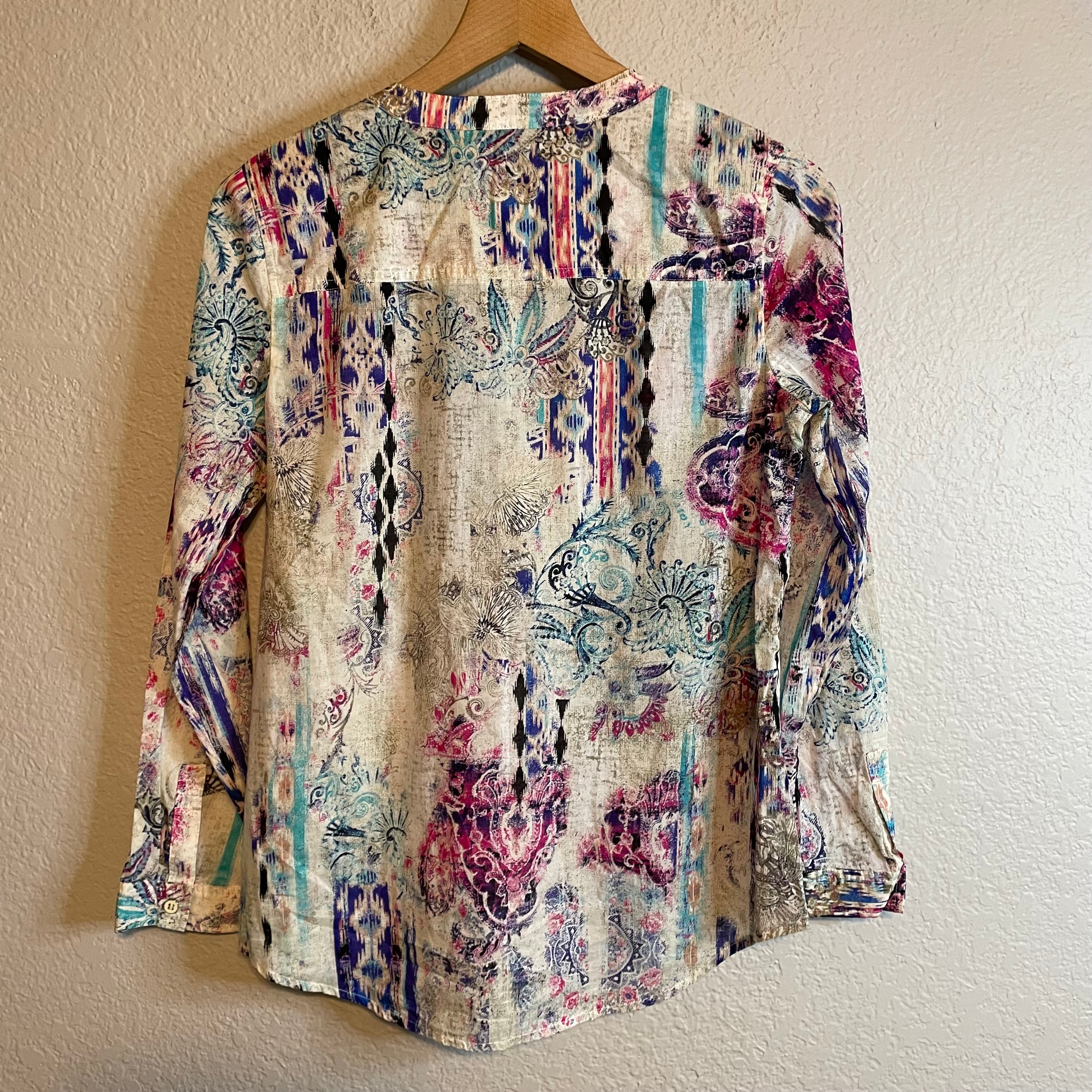 Abstract Popover Blouse