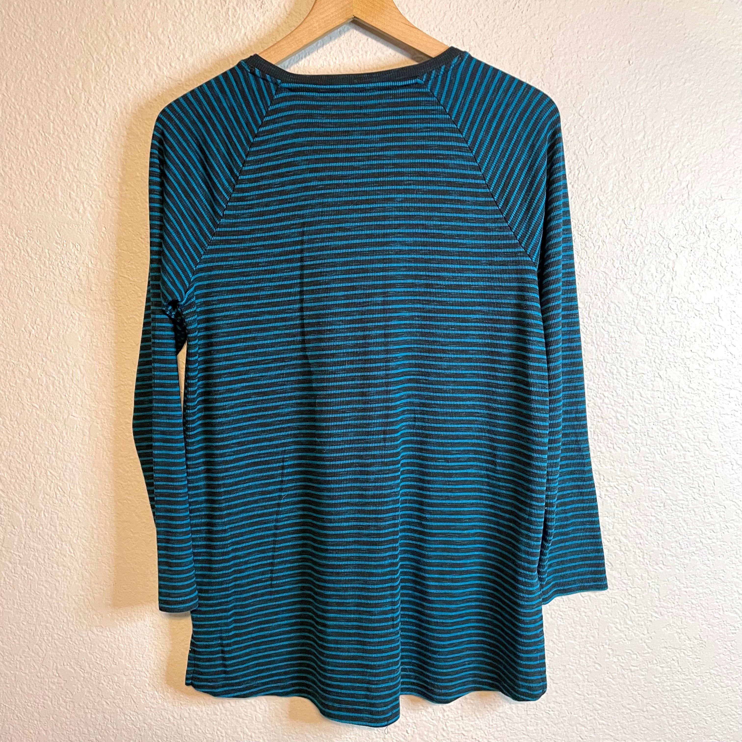 Striped Ribbed Long Sleeve Top