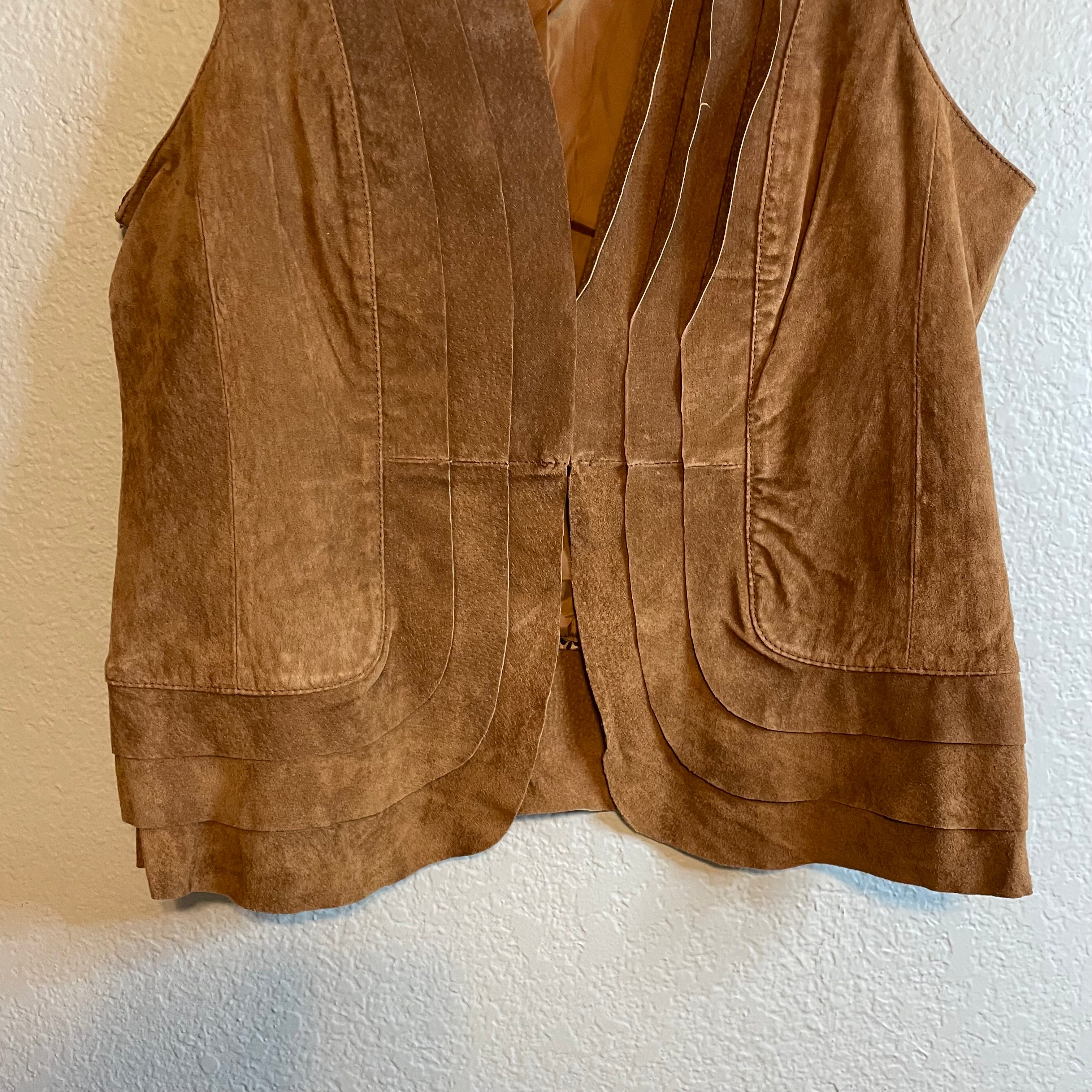 Leather Suede Vest