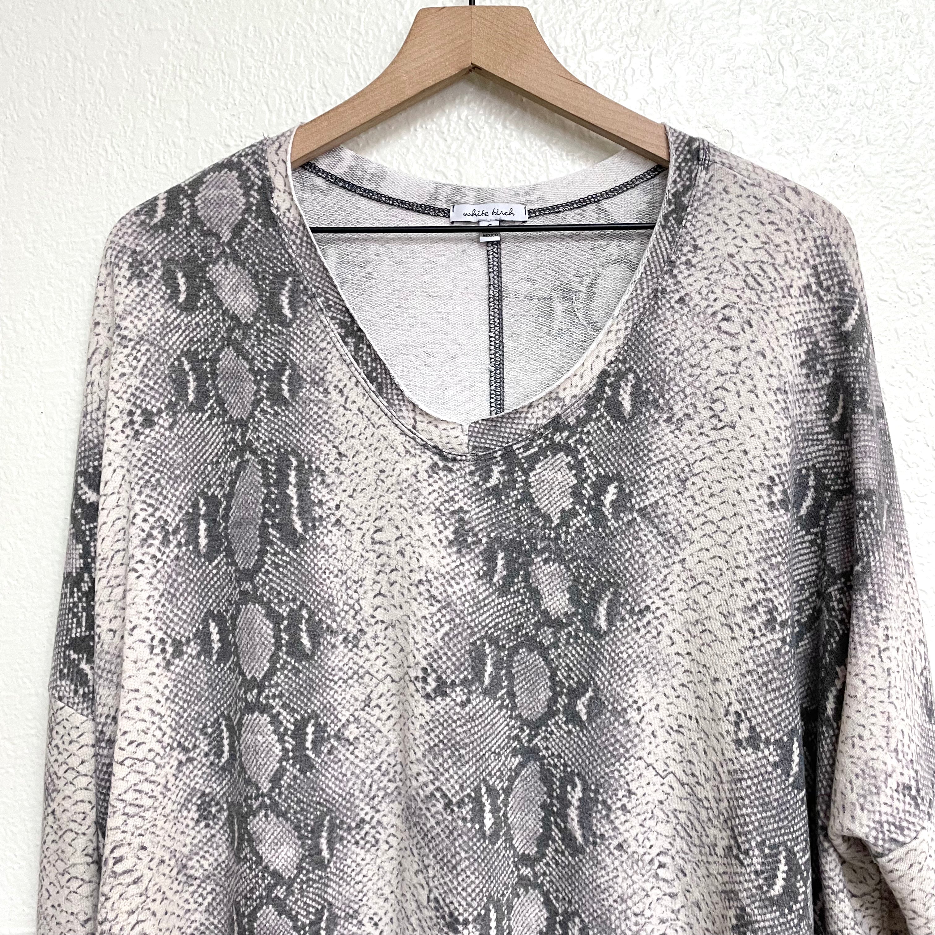 Snakeskin Print Sweater