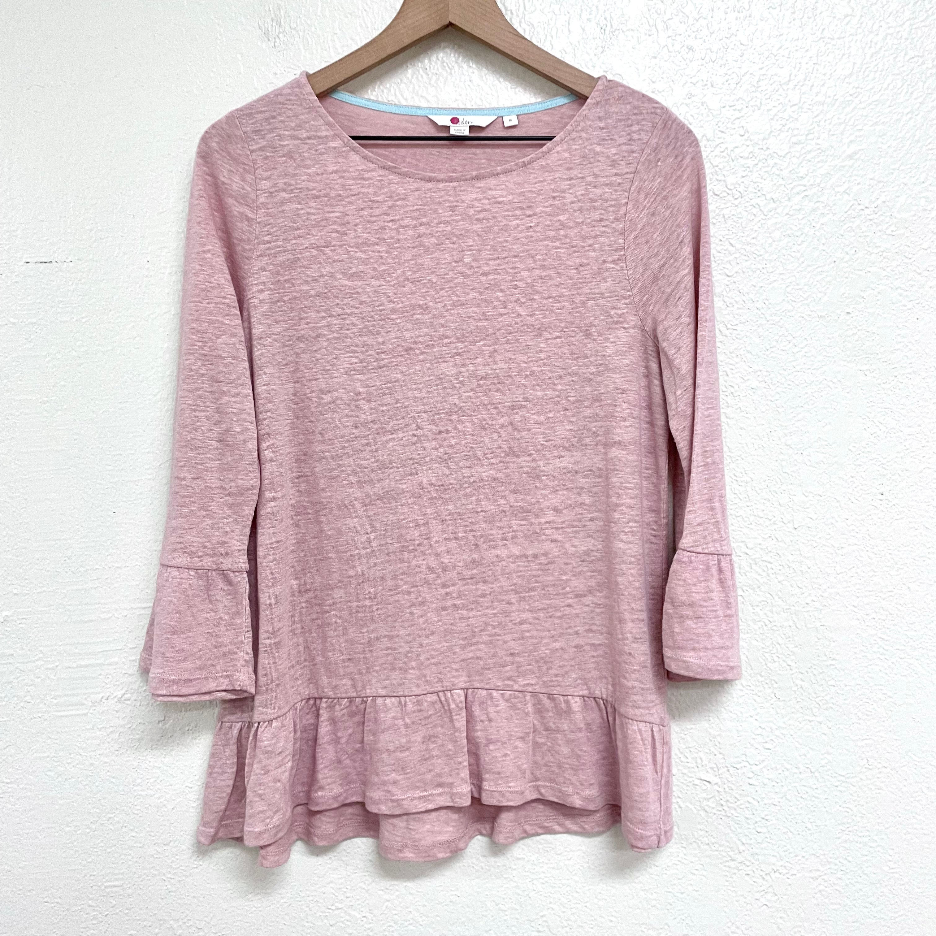 Linen Bell Sleeve Top