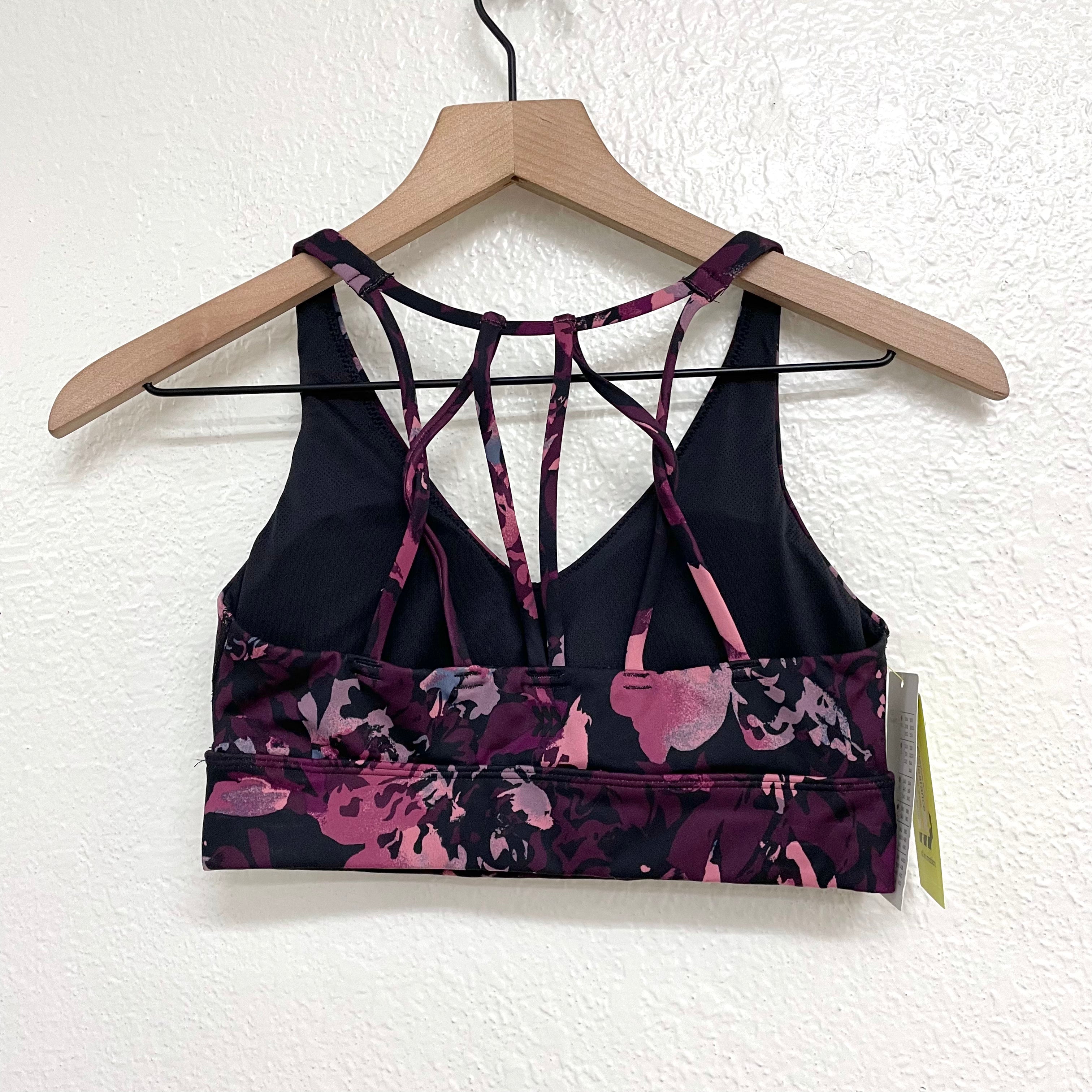 Abstract Floral Sports Bra