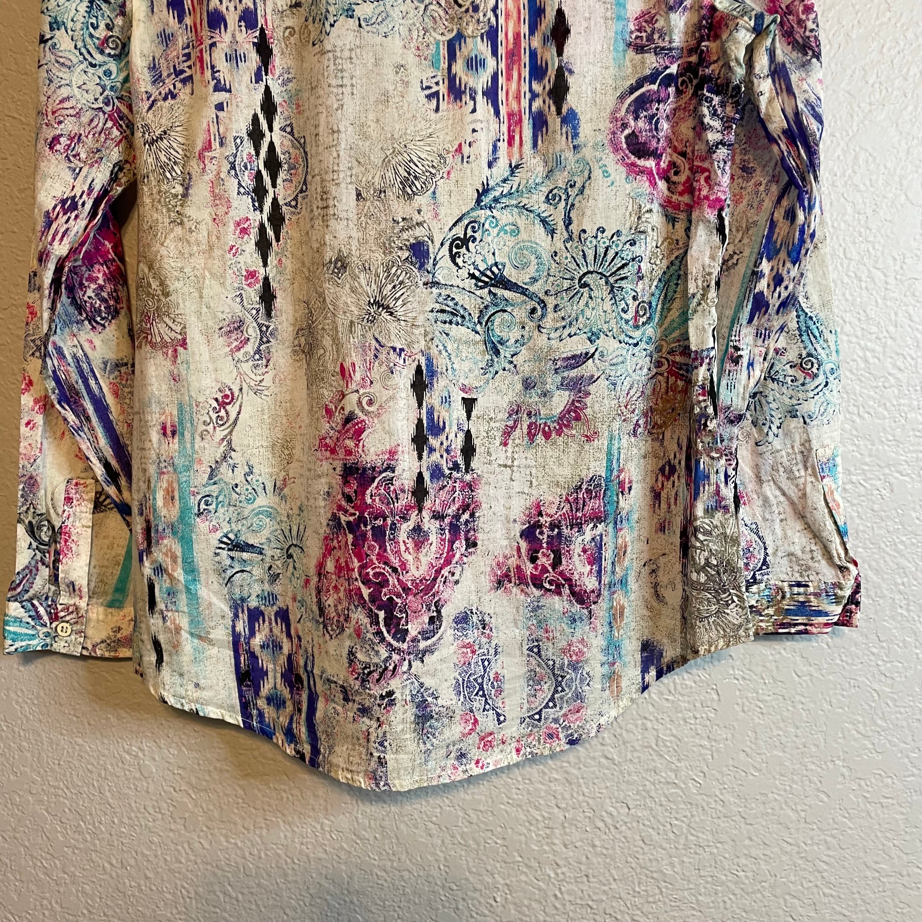 Abstract Popover Blouse