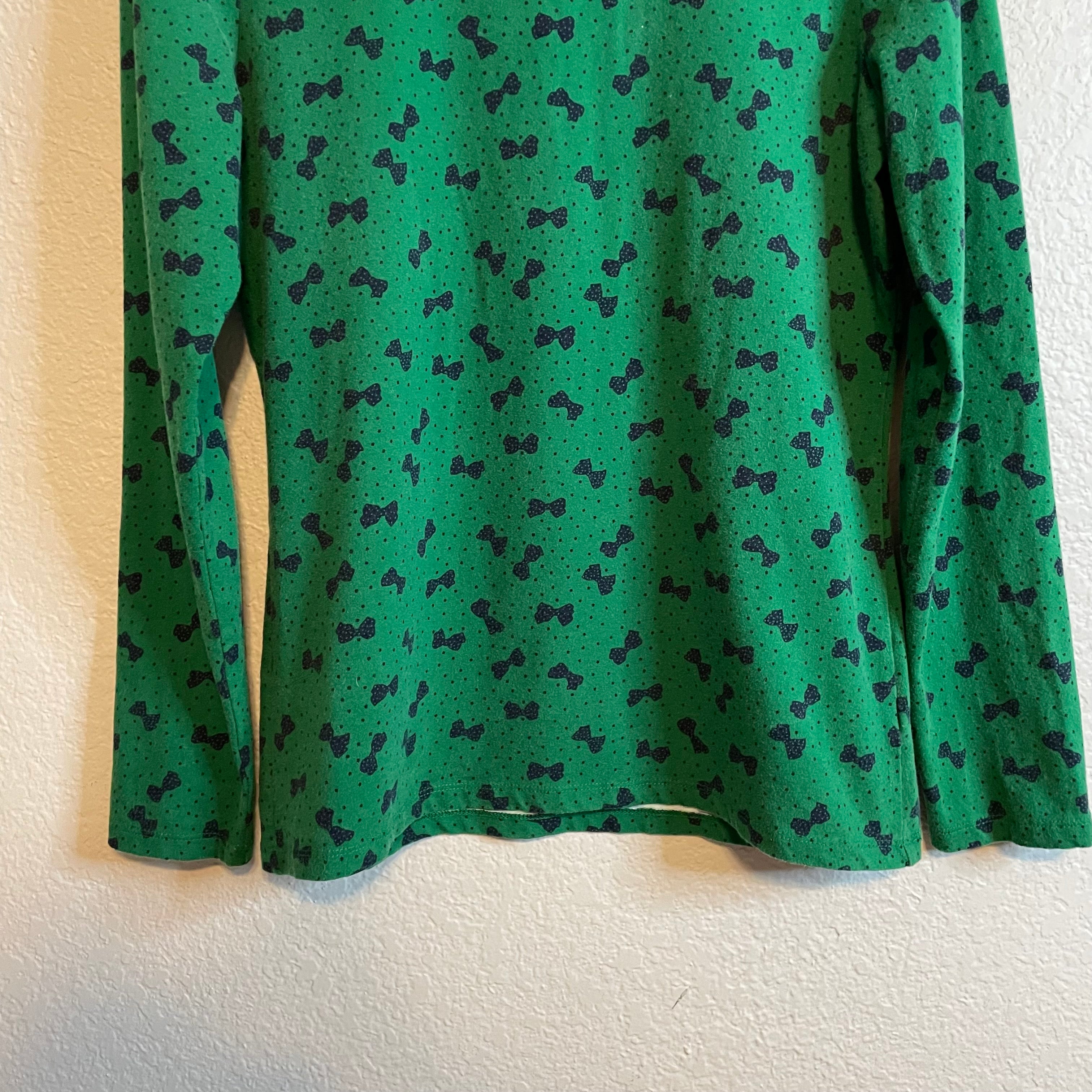 Bow Print Long Sleeve Tee