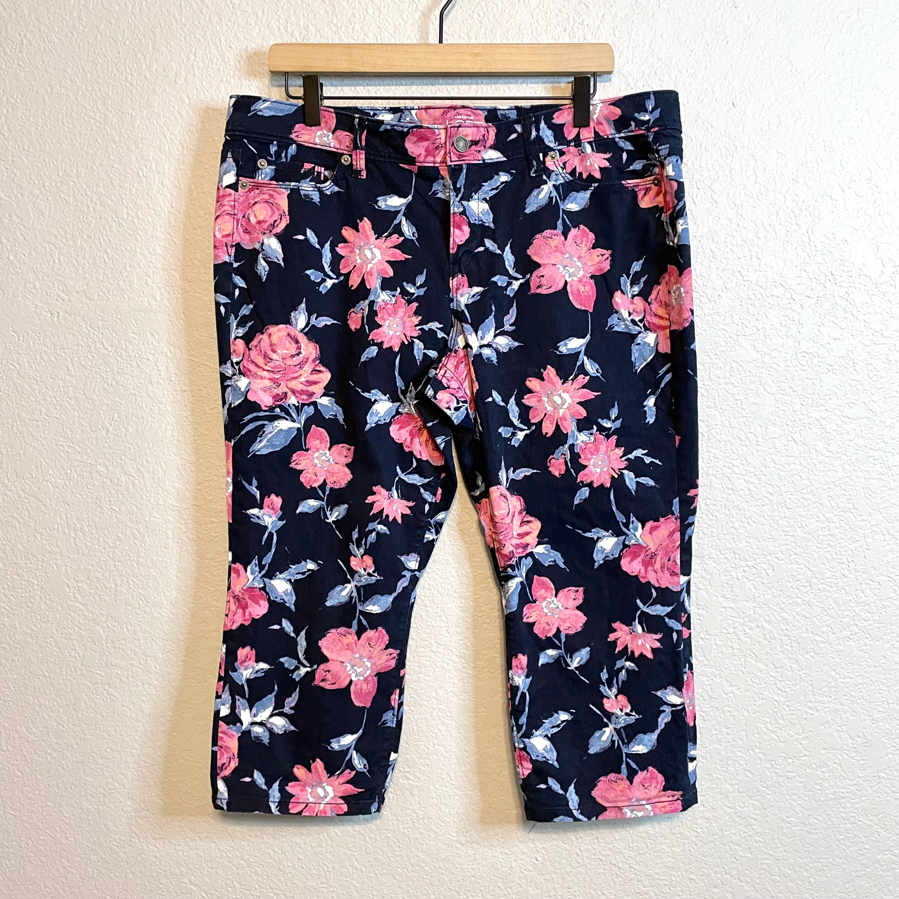 Floral Crop Pants