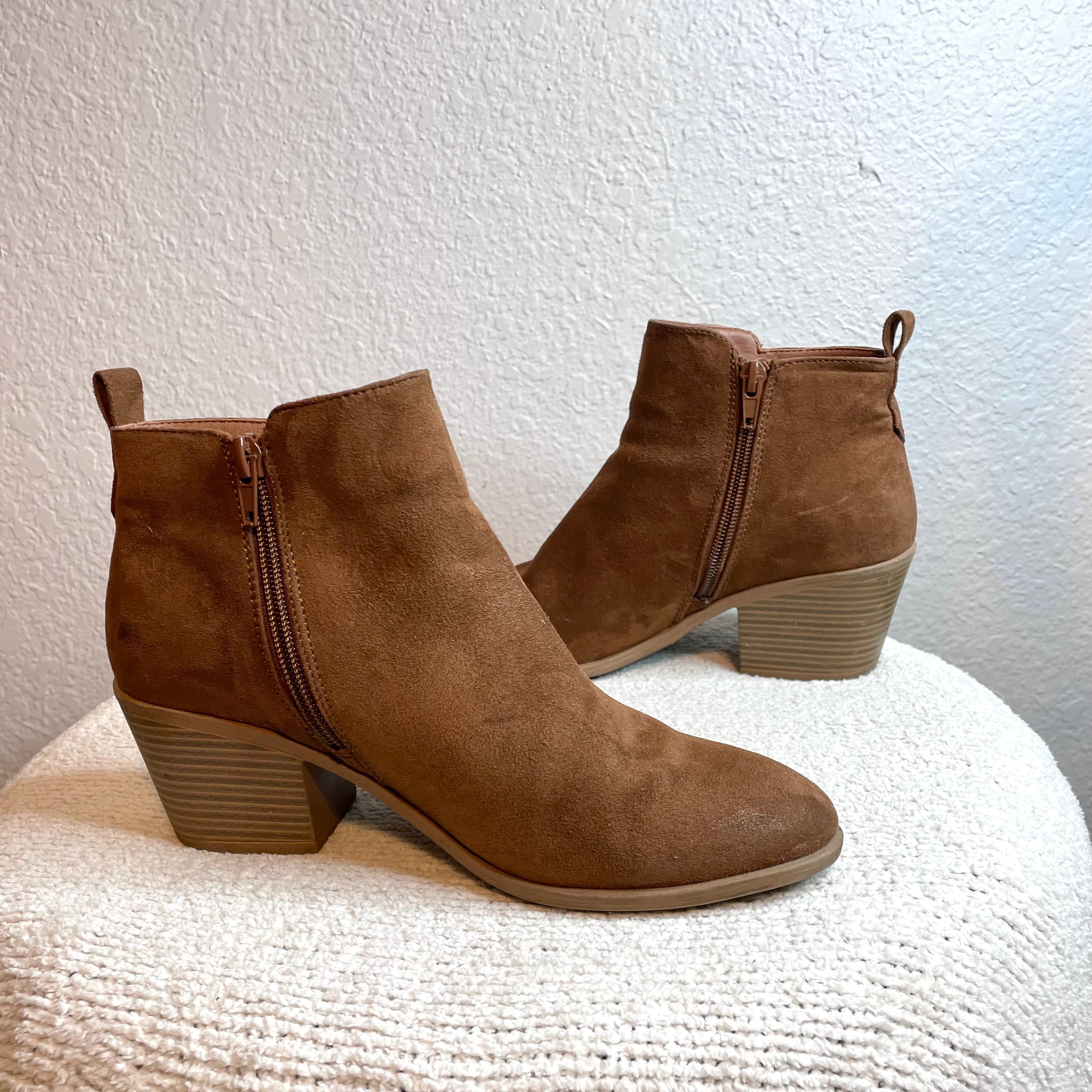 Faux Suede Booties