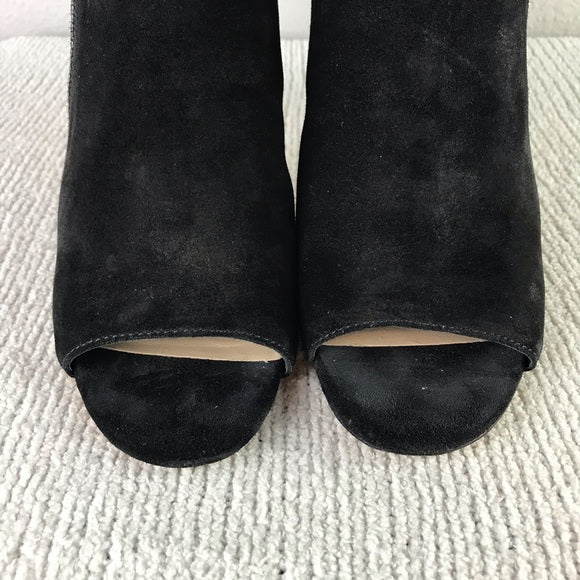 Open Toe Suede Bootie