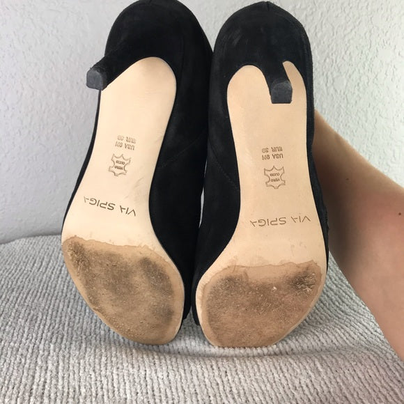 Open Toe Suede Bootie