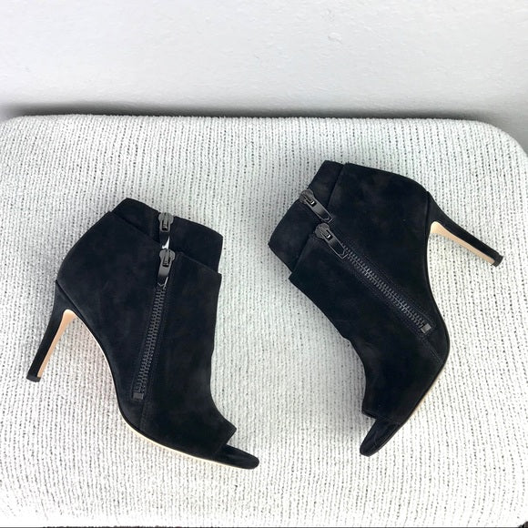 Open Toe Suede Bootie