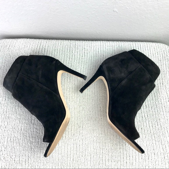 Open Toe Suede Bootie