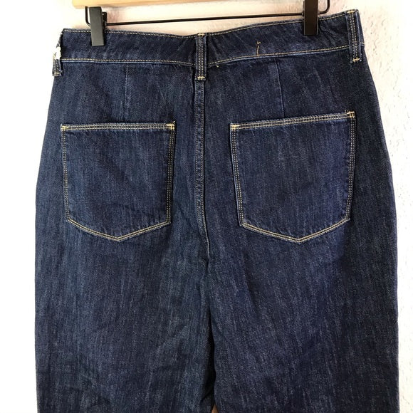 High Rise Taper Ankle Jeans