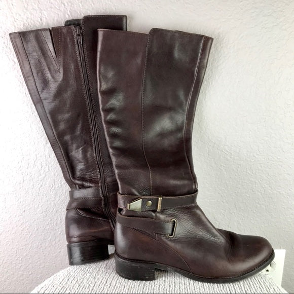 Leather Ankle Wrap Boots