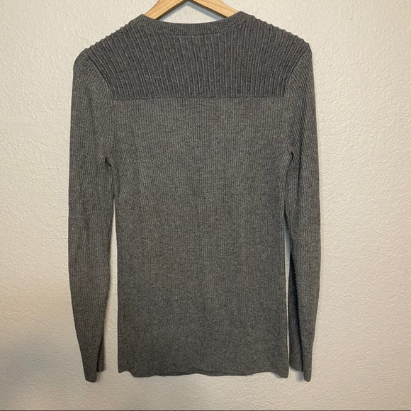 Button Shoulder Sweater