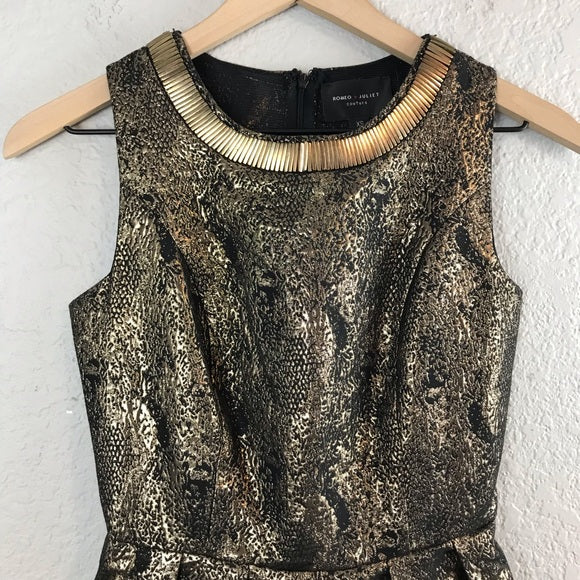 Golden Embellished Dress