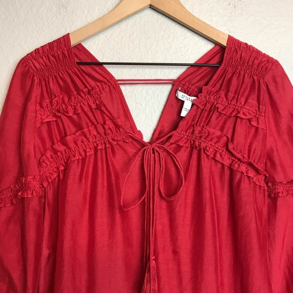 Ruffle Tassel Boho Dress