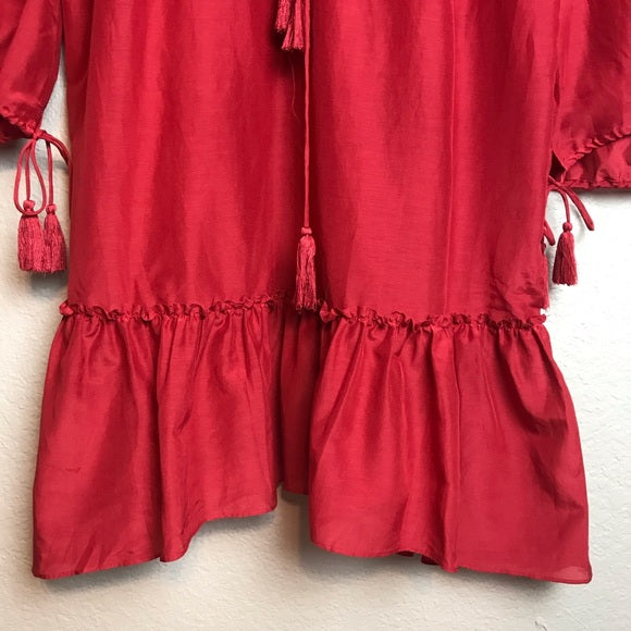 Ruffle Tassel Boho Dress