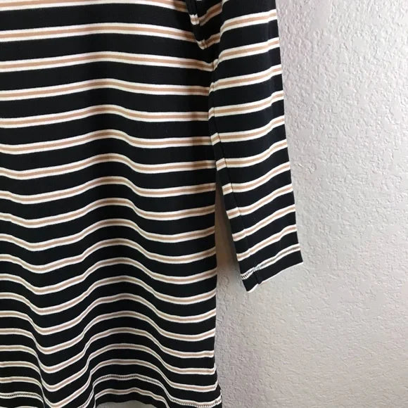 Long Sleeve Striped Shirt Dress