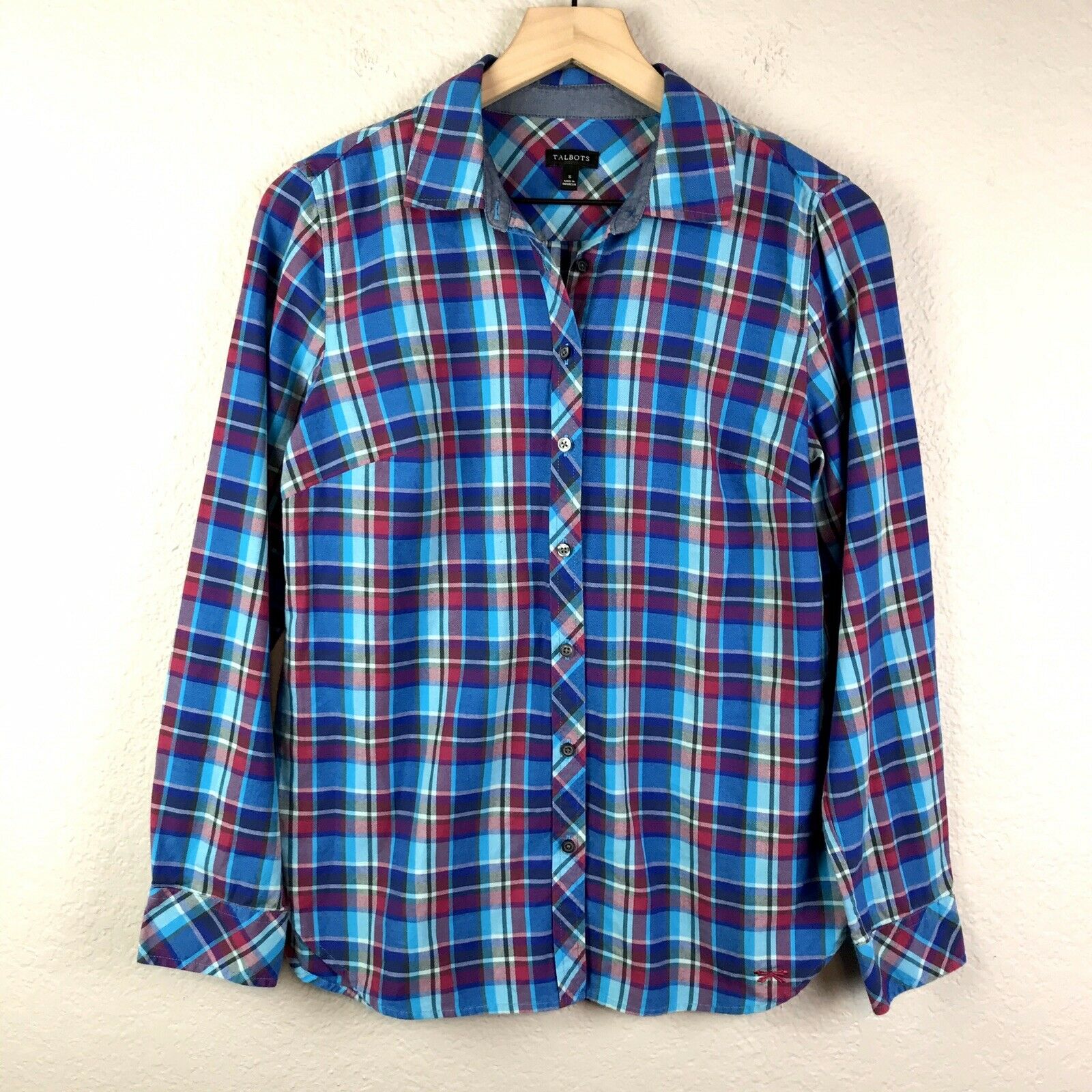 Plaid Long Sleeve Button Up