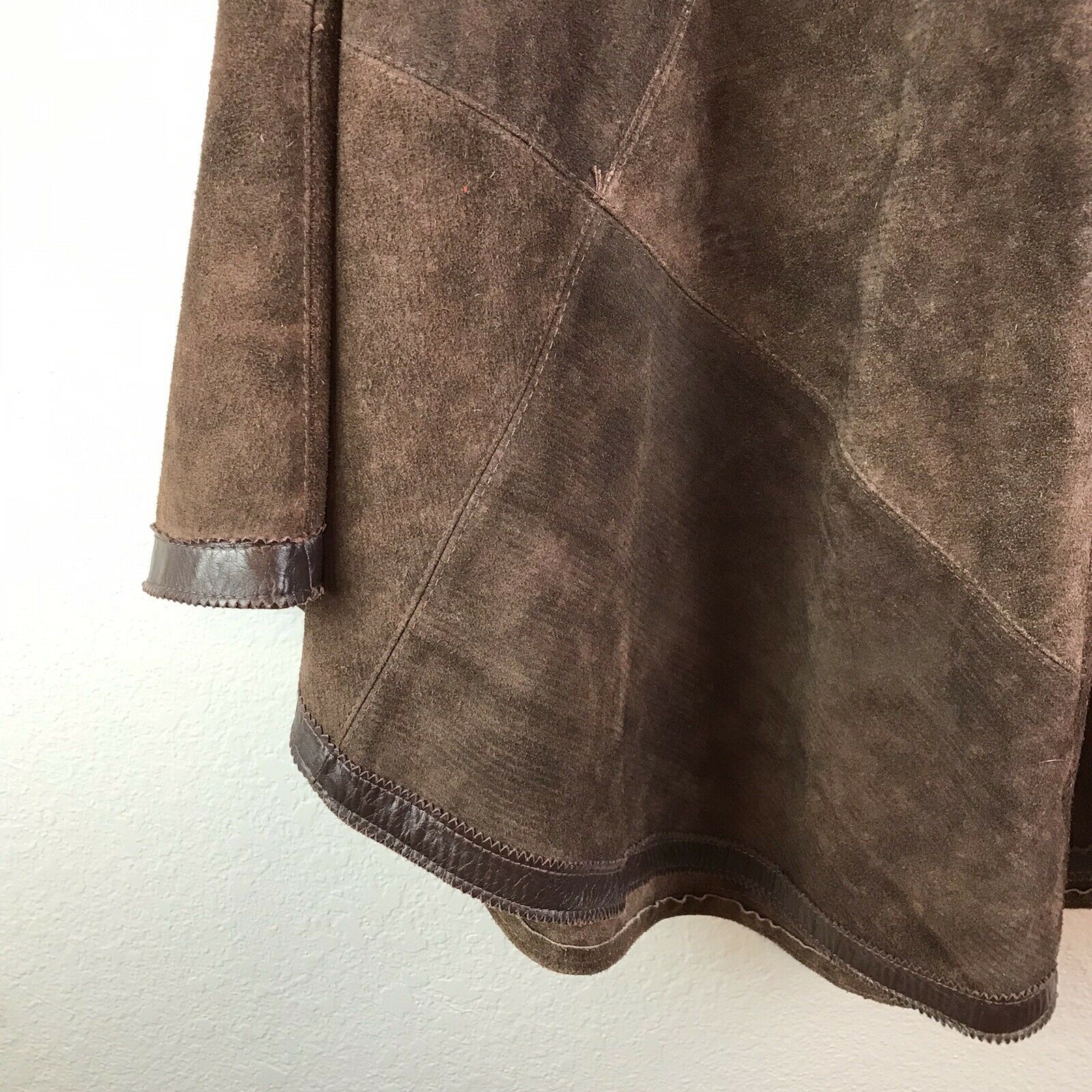 Brown Leather Bronze Rivet Cape