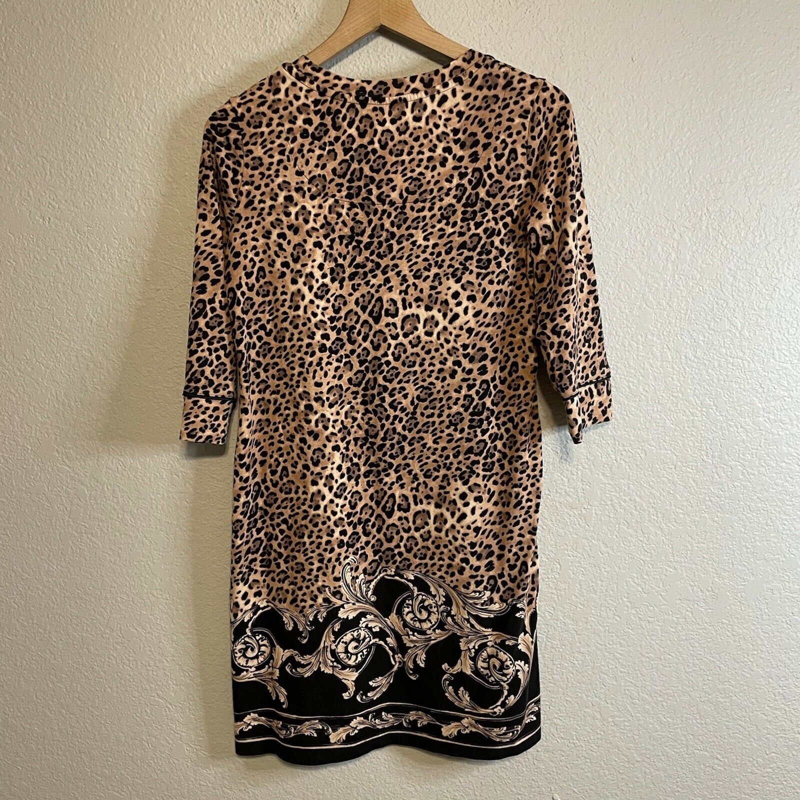 Leopard Pajama Shirt Dress