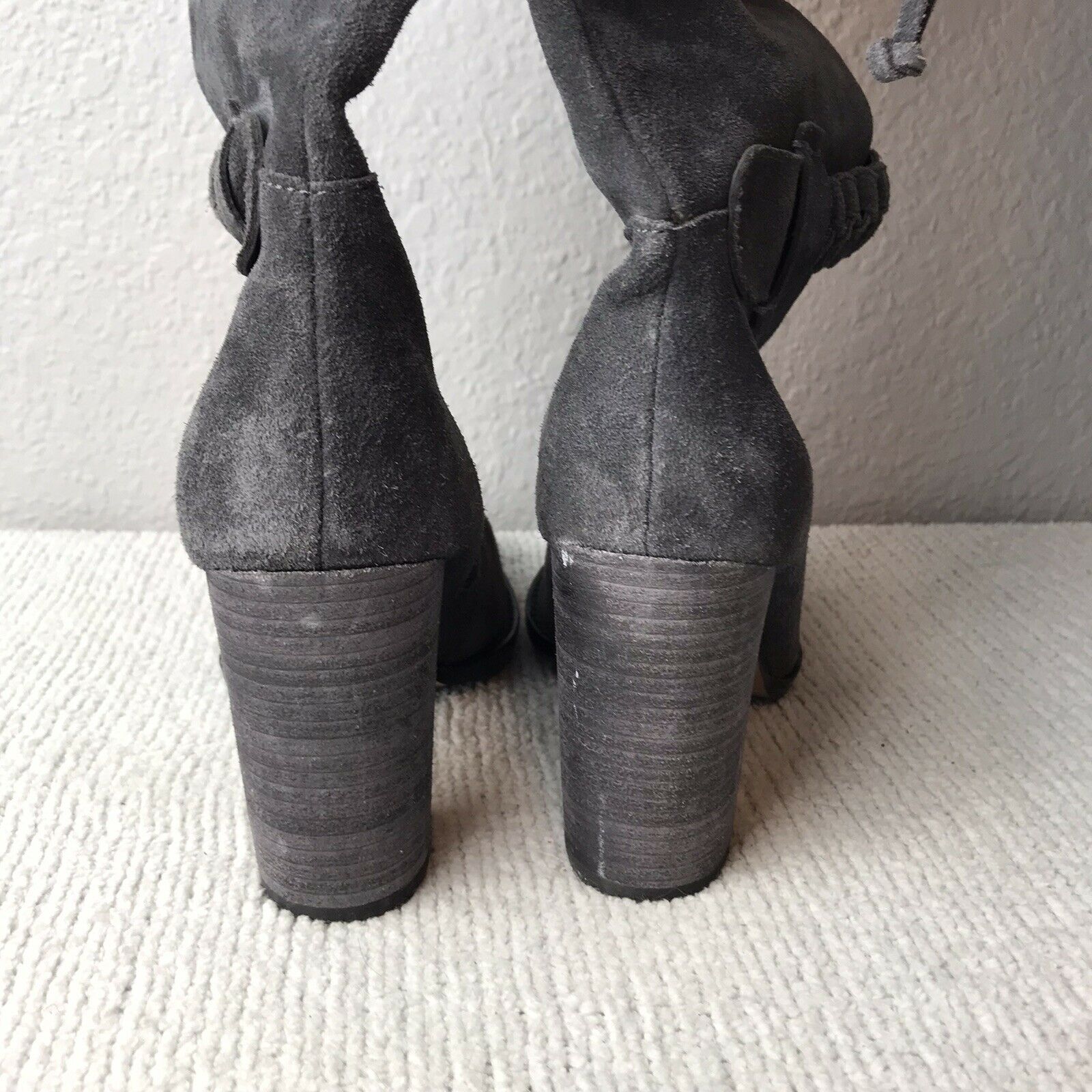 Braided Suede Tall Boots