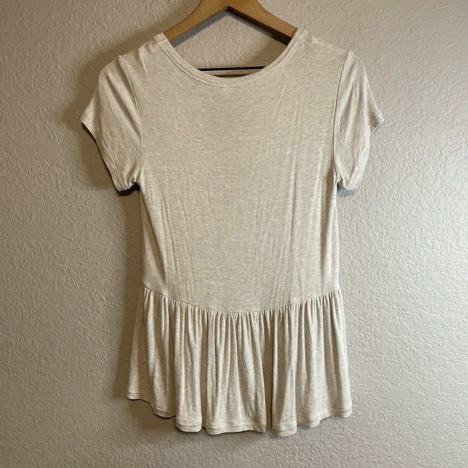 Ruffle Side Detailed Soft Tee Blouse