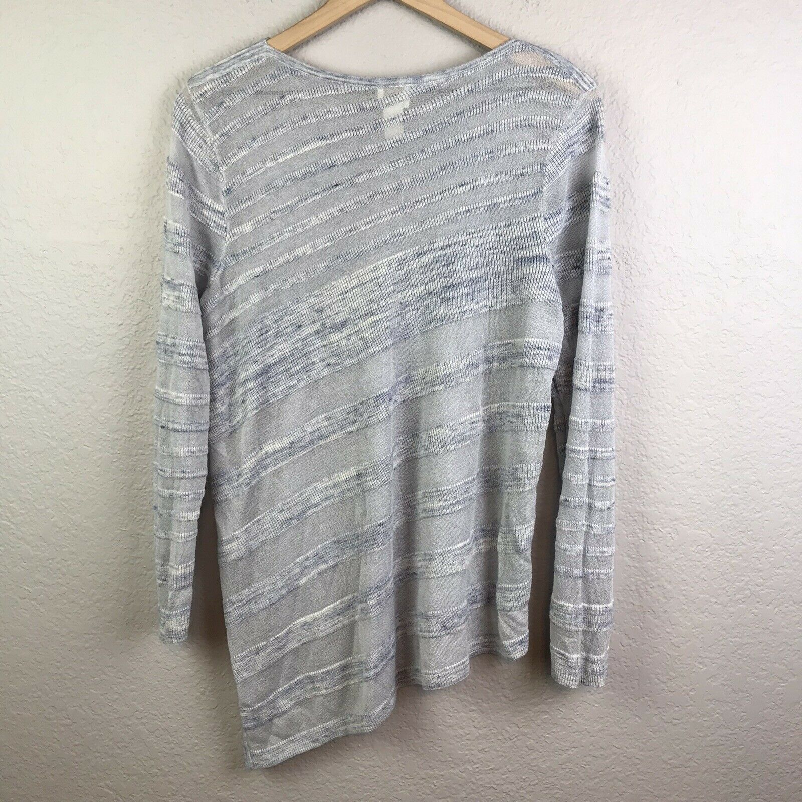 Striped Sheer Panel Sweater