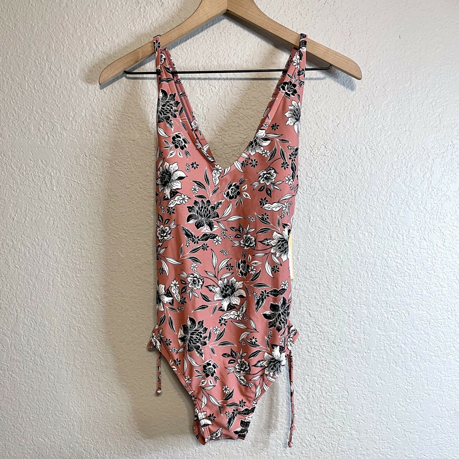 Floral Print One Piece Swim Suit