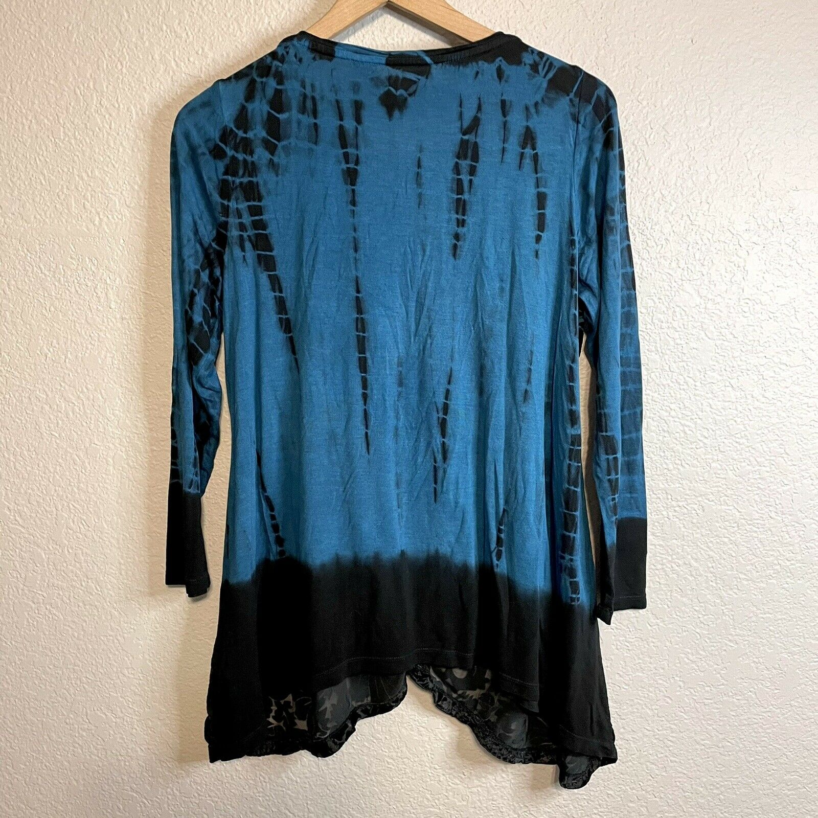 Tie Dye Velvet Front Top