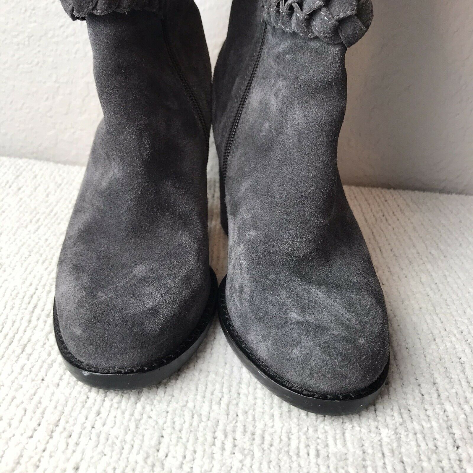 Braided Suede Tall Boots