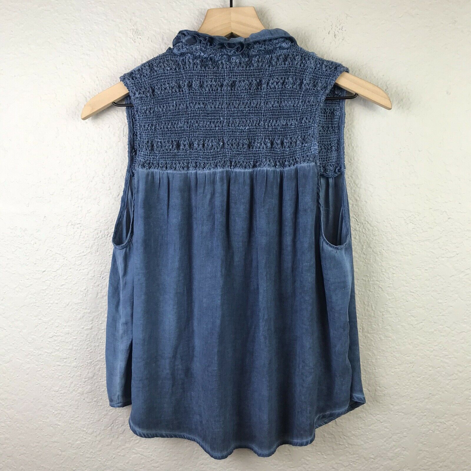 Smocked Tie Tank Top