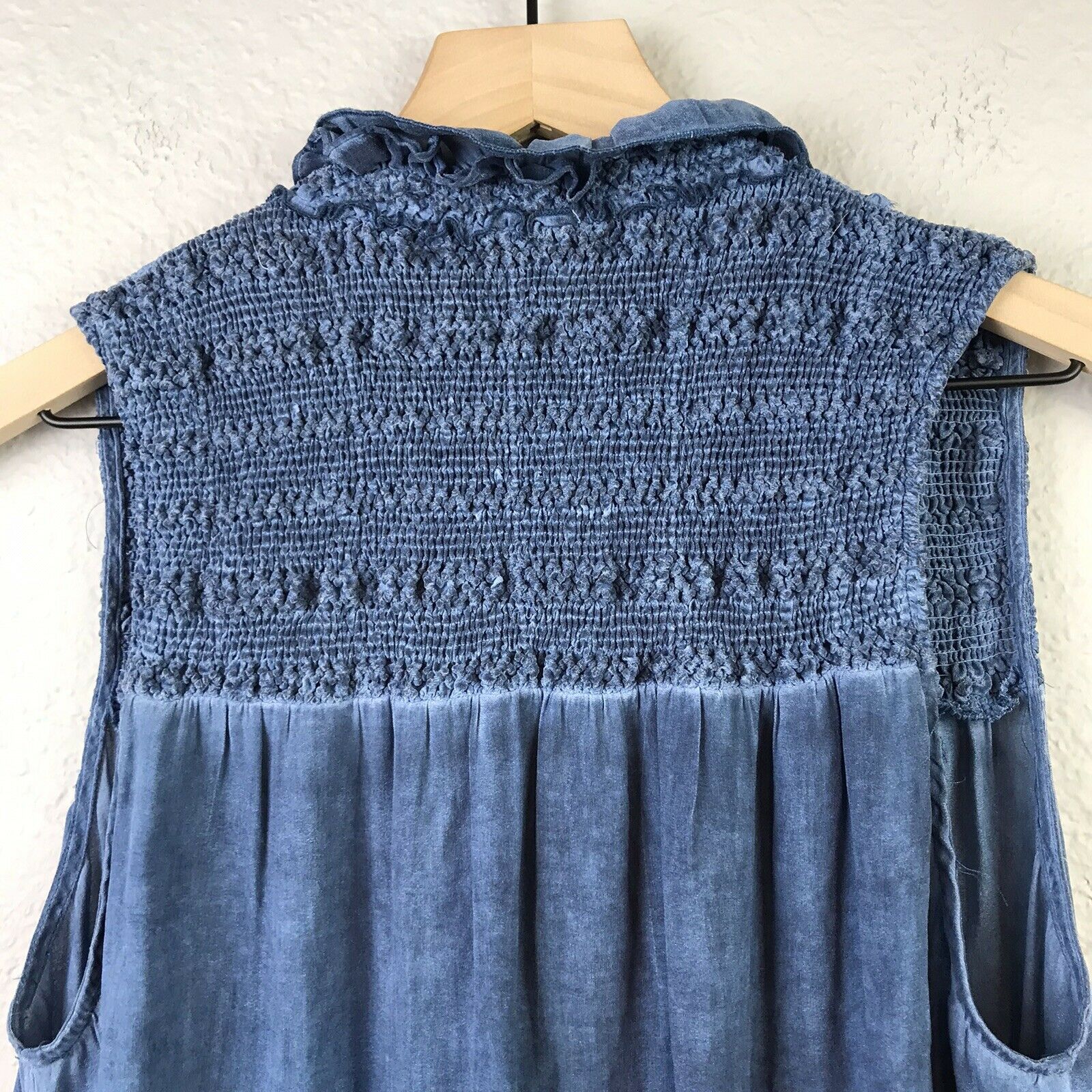 Smocked Tie Tank Top