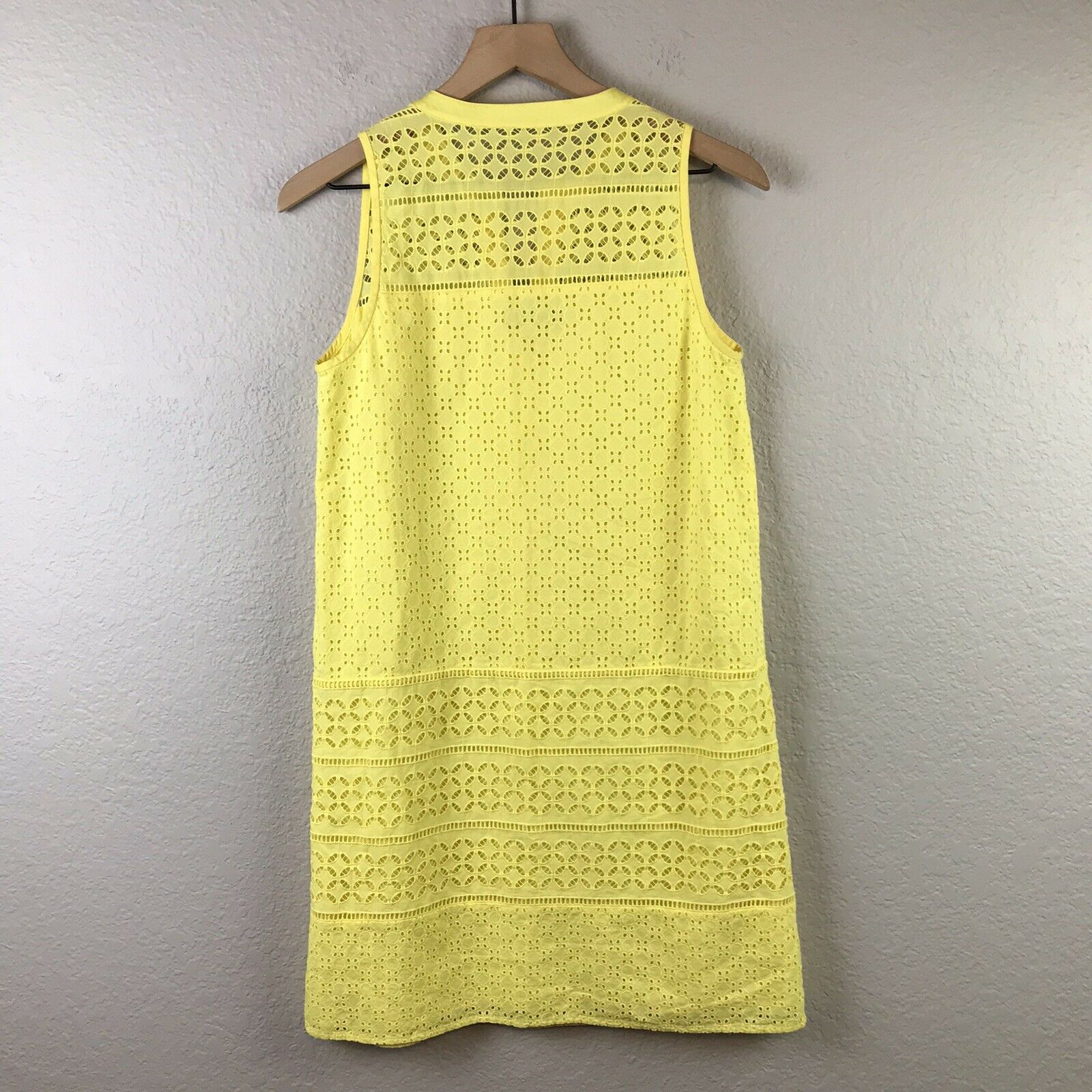 Eyelet Overlay Shift Dress