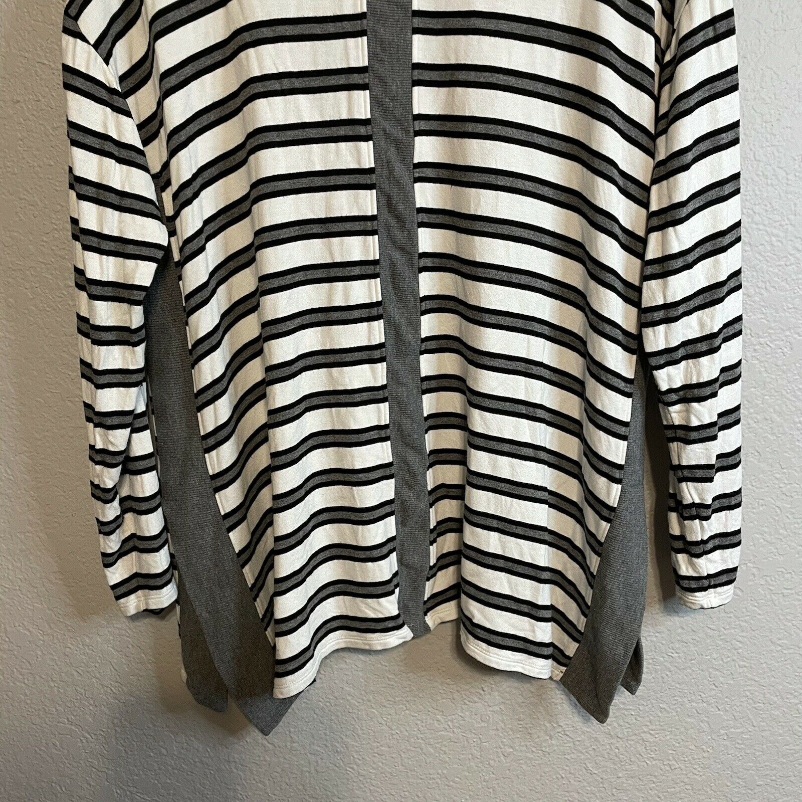 Striped Cowl Neck Sweater