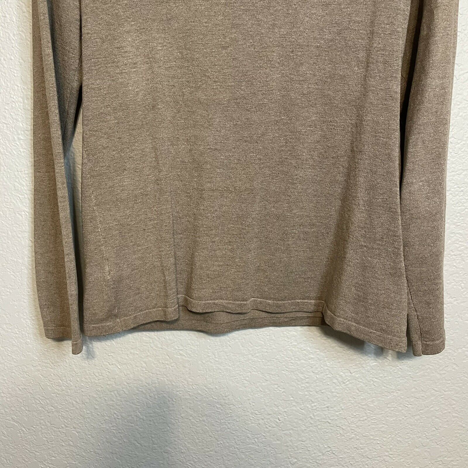 Silk Blend Draped Neck Sweater