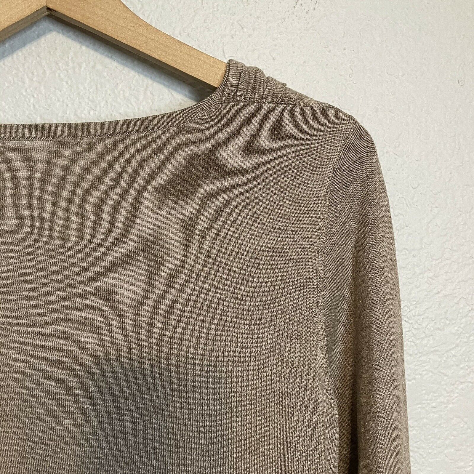 Silk Blend Draped Neck Sweater