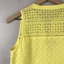 Eyelet Overlay Shift Dress-12