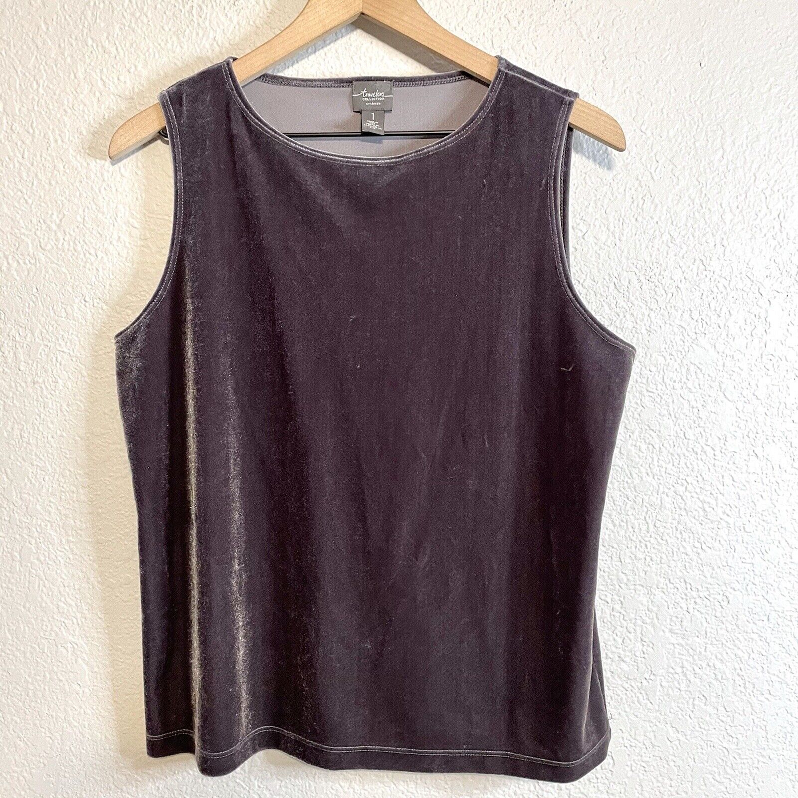 Velvet Tank Top Blouse