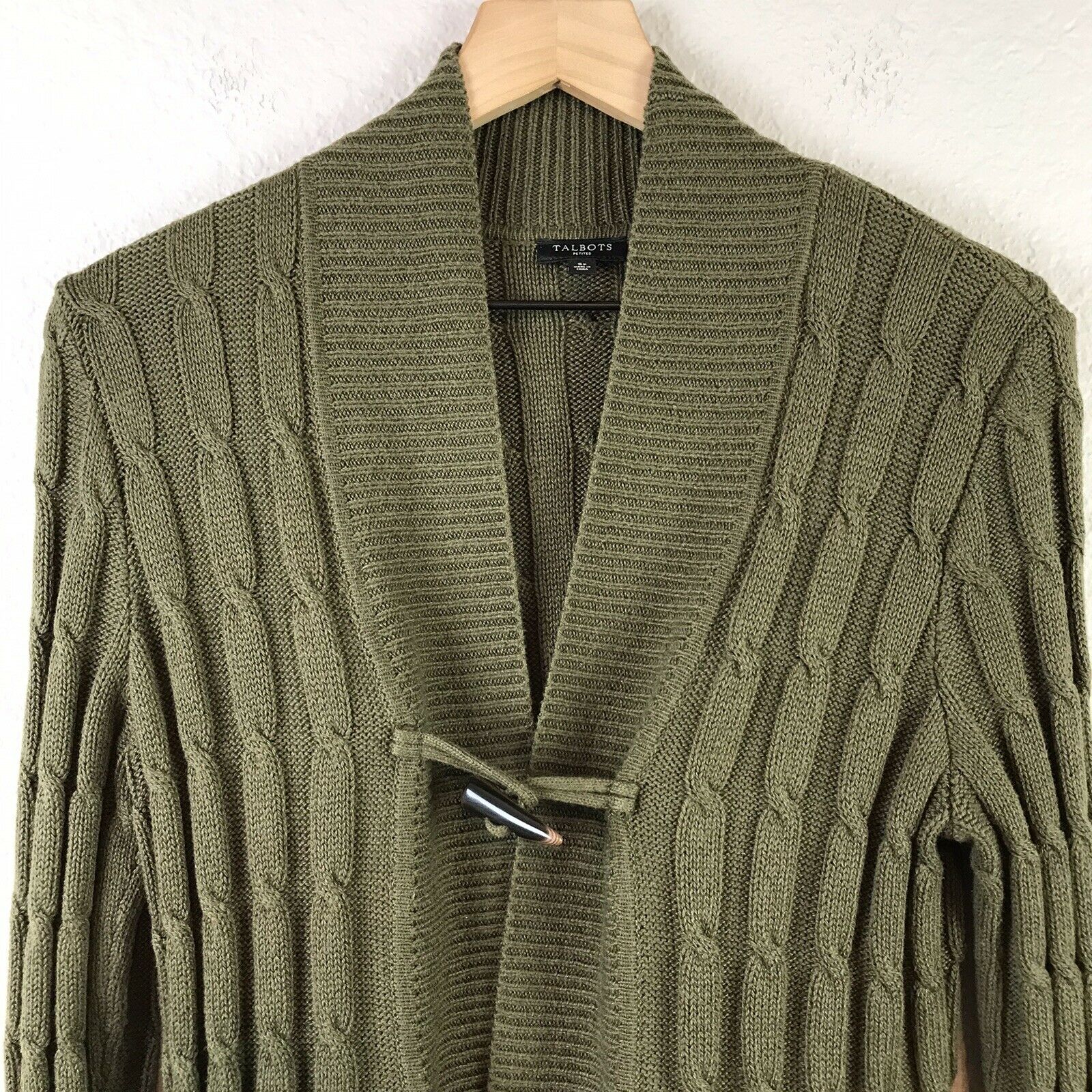 Cable Knit Toggle Cardigan