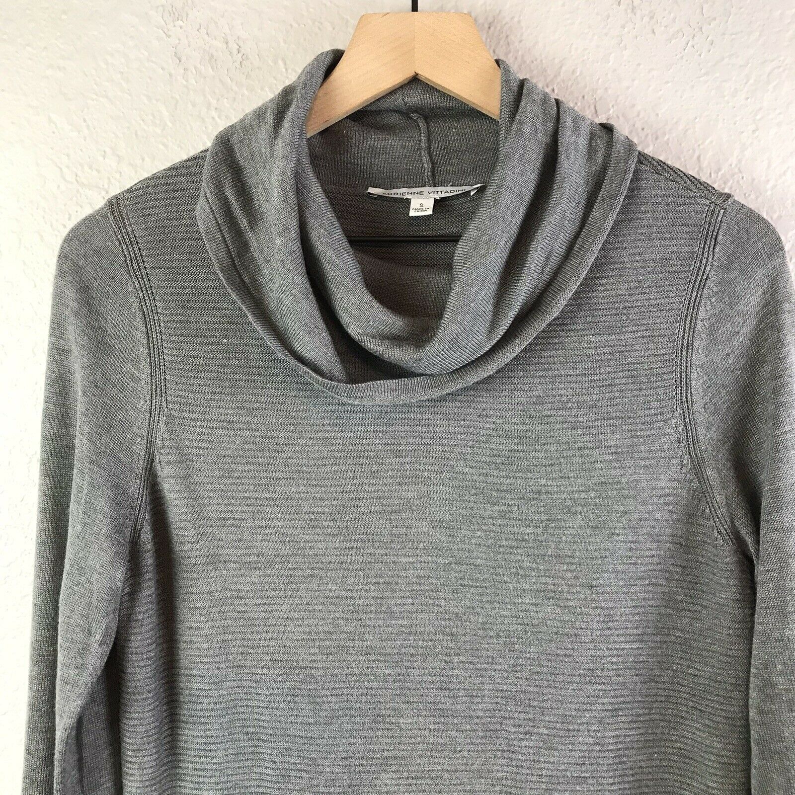 Cowl Neck Ribbed Sweater