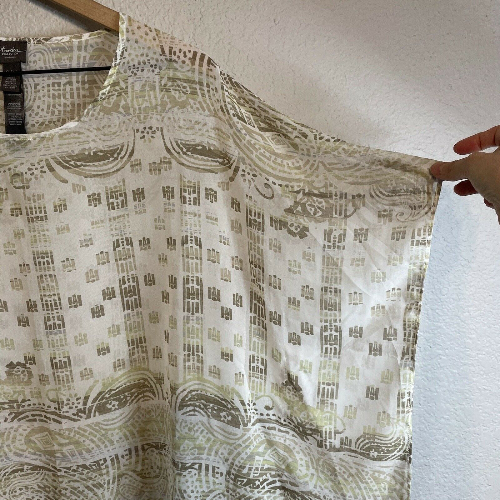 Semi-Sheer Caftan Top