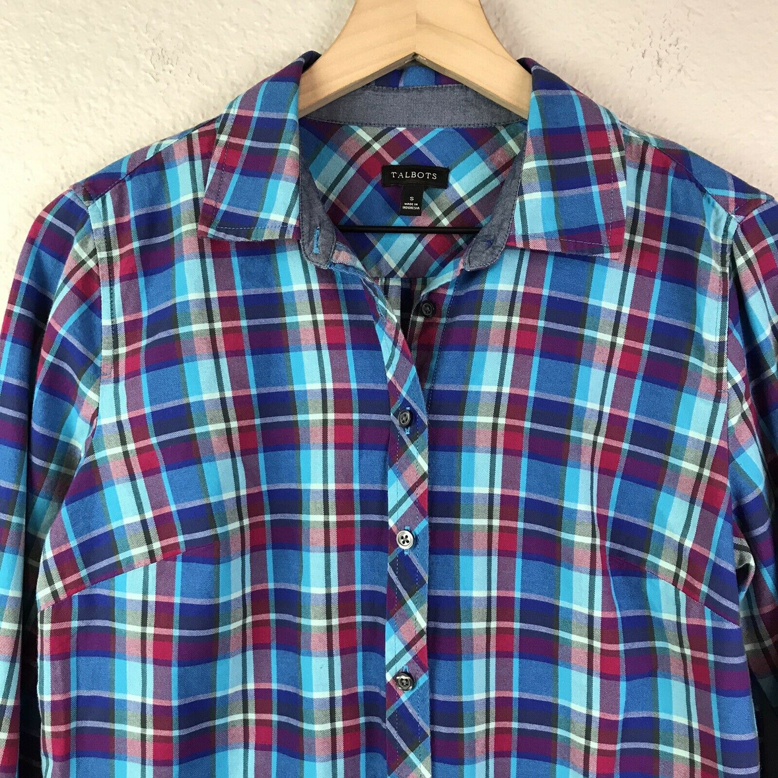 Plaid Long Sleeve Button Up