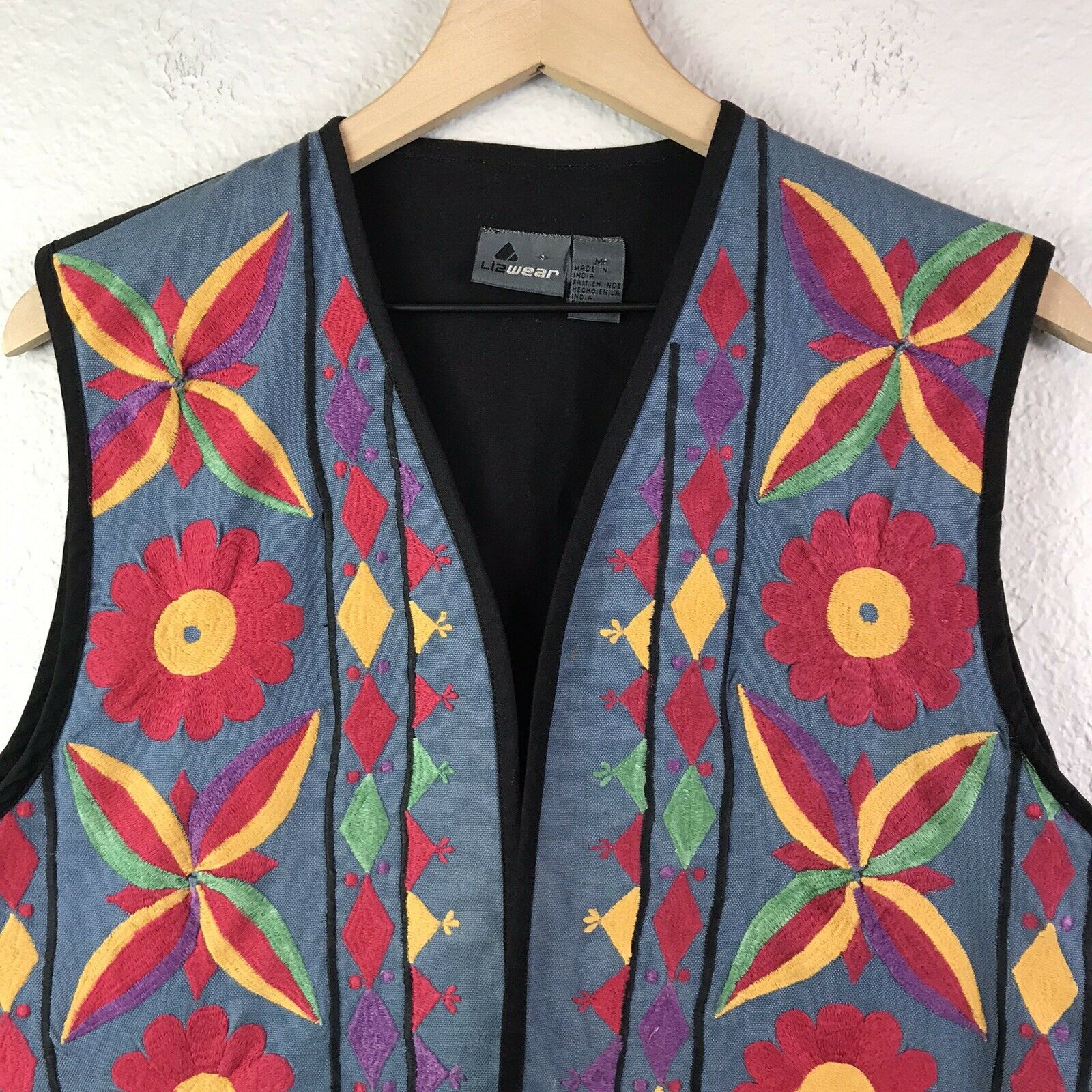 Floral Embroidered Vest