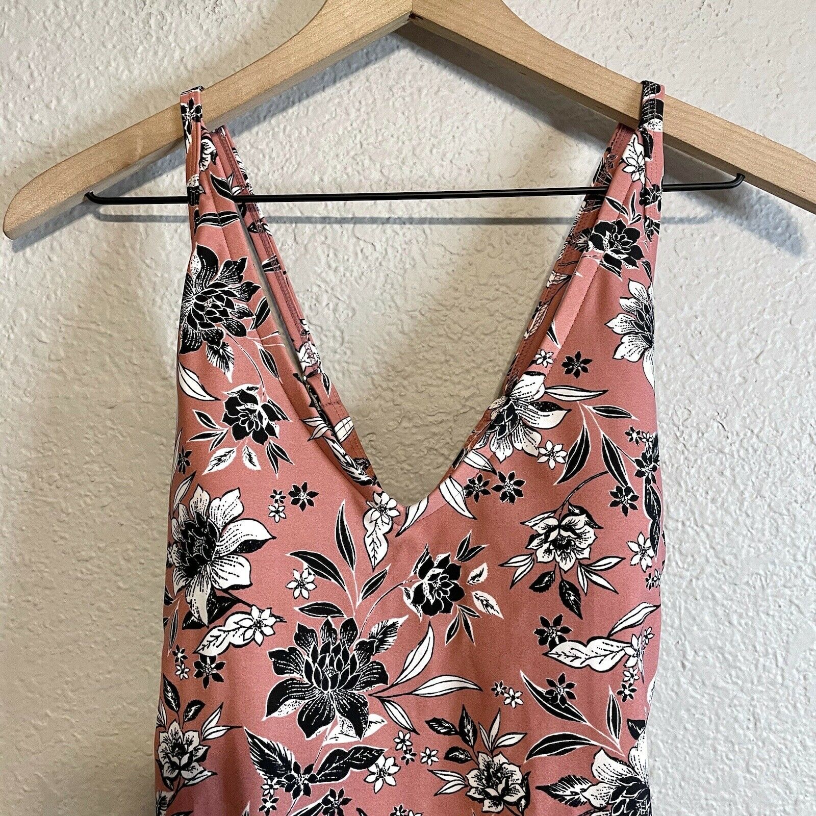 Floral Print One Piece Swim Suit