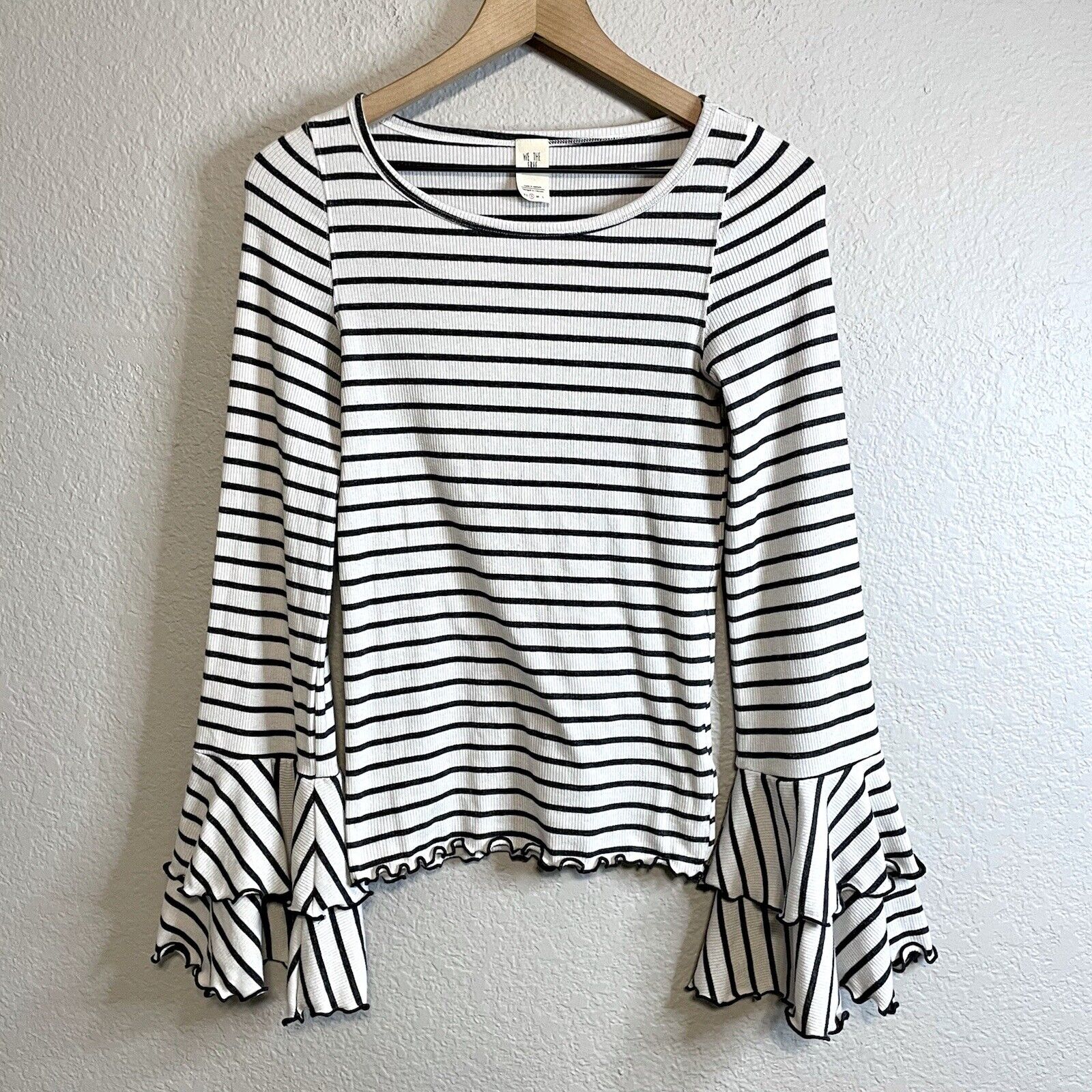 Striped Bell Sleeve Top