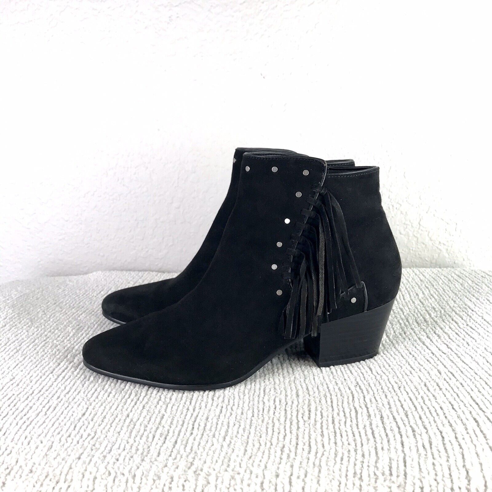 Suede Fringe Bootie