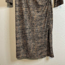 Ruched Side Faux Wrap Dress-4