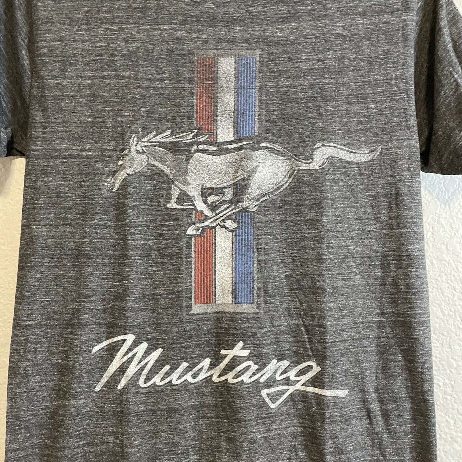 Mustang Logo Tri-Blend T-Shirt