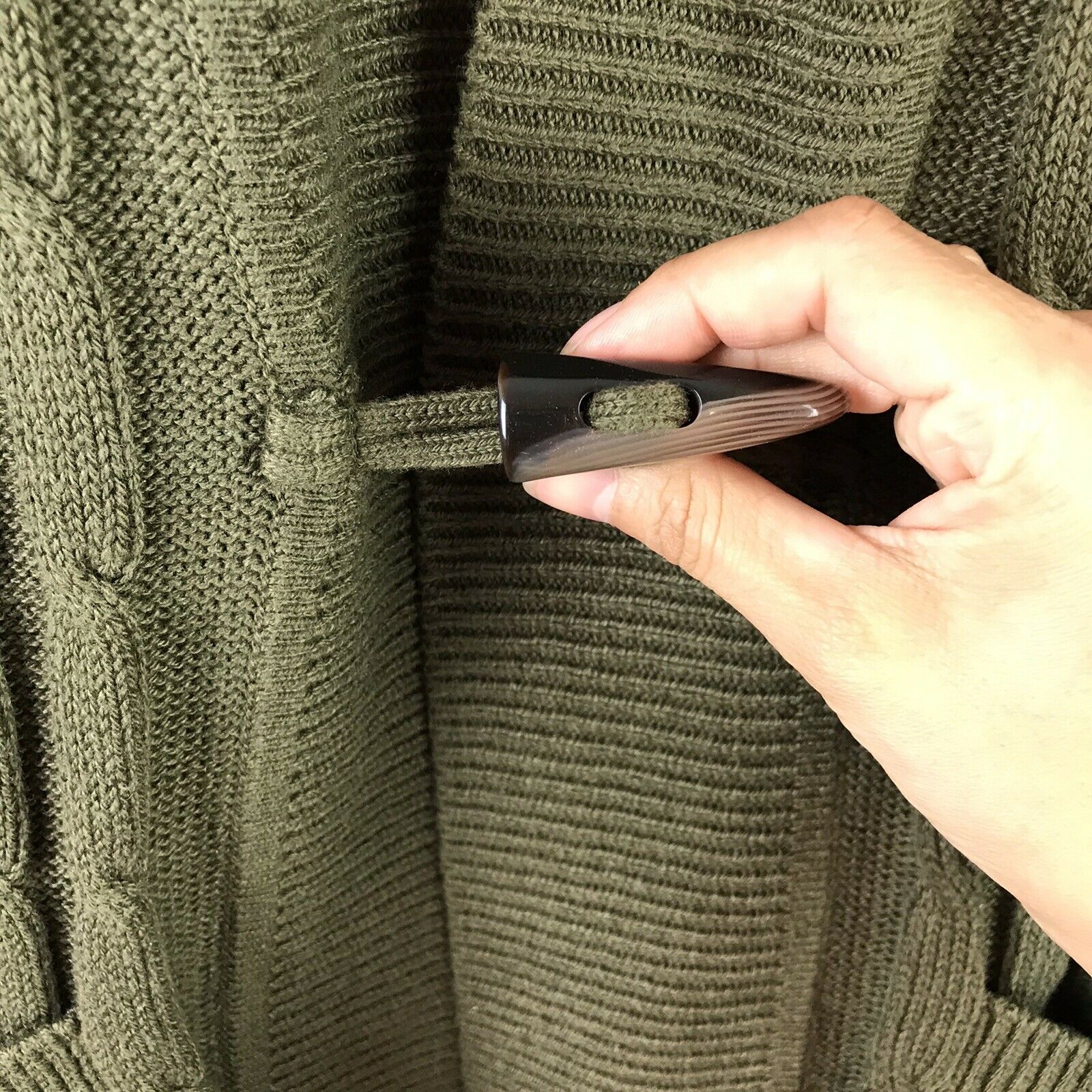 Cable Knit Toggle Cardigan